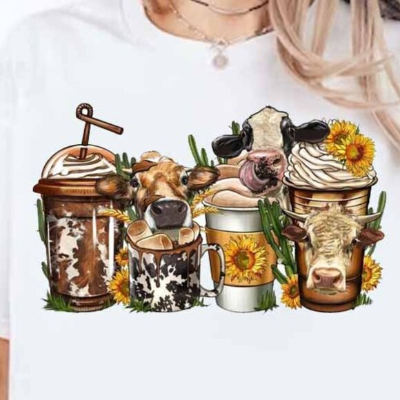 Funny Cow Shirt, Cute Cow T-shirt, Farm T-shirt, Ranch Shirt, Country Shirt - Picture 3 of 3